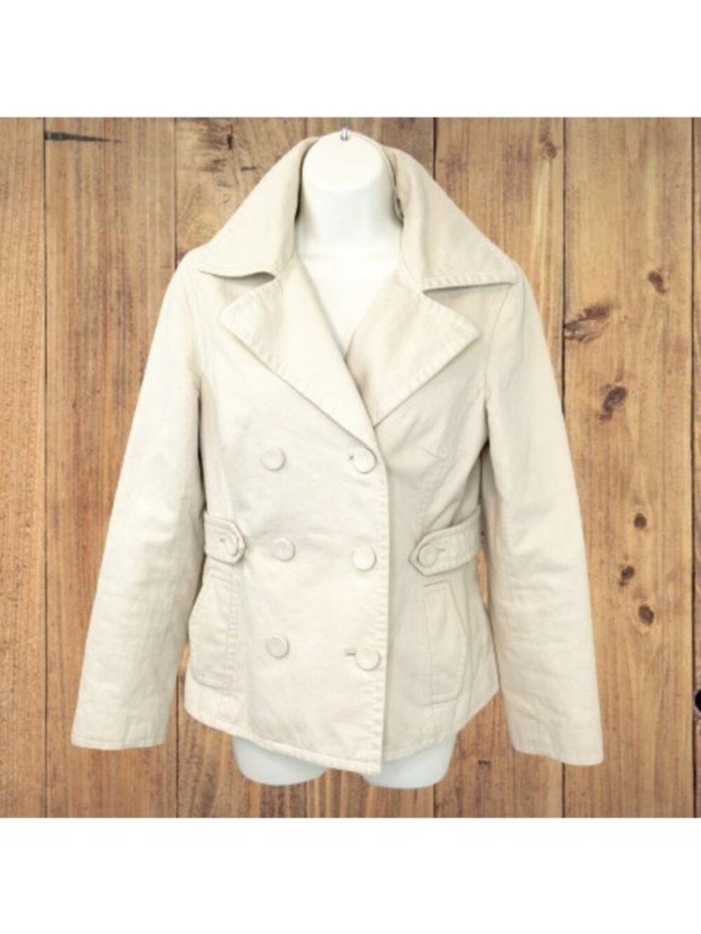 THE LIMITED DOUBLE BREASTED PEACOAT QUILTED INTERIOR JACKET COAT!!